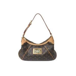 LOUIS VUITTON Thames One Shoulder Hobo Bag Brown Monogram Canvas